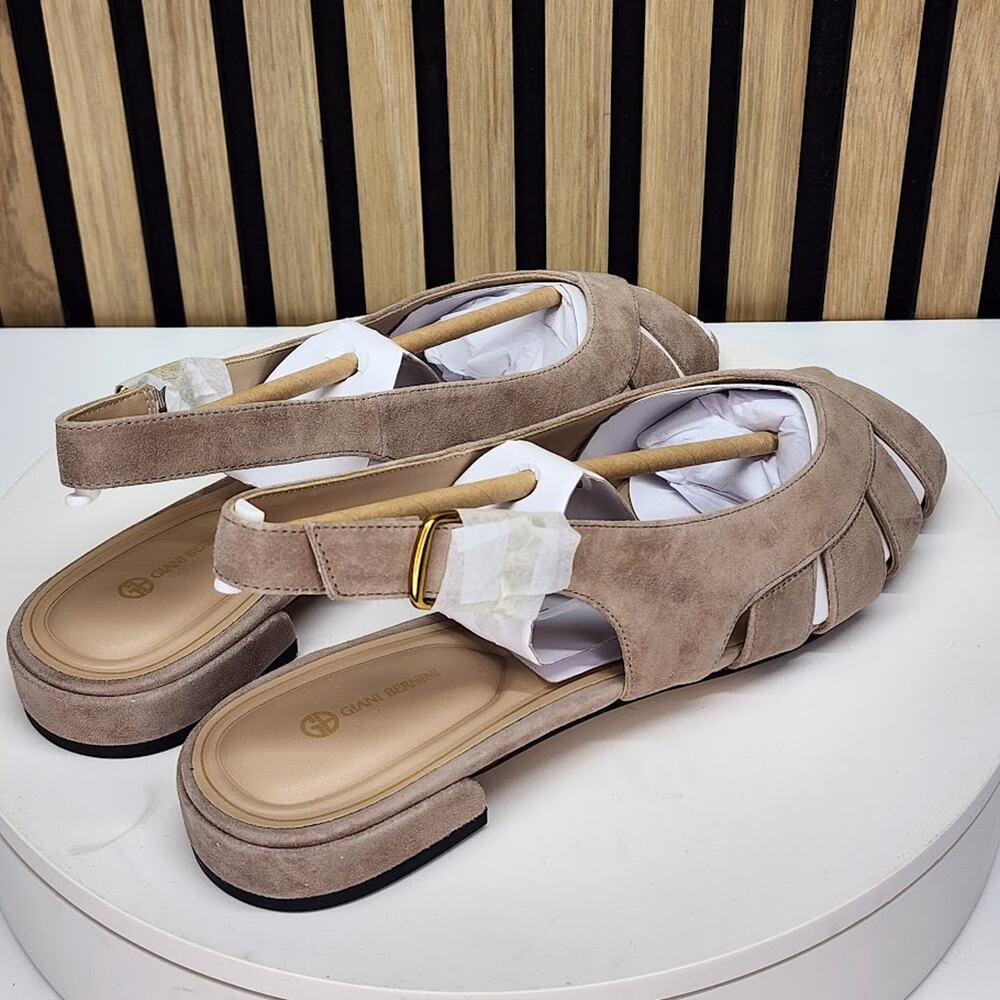 NEW - Giani Bernini Essie Women’s Brown Fisherman Slingback Sandals Size 10 - Picture 3 of 8